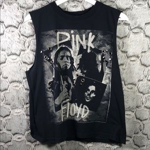 Pink Floyd graphic Band Tee Sleeveless T-shirt